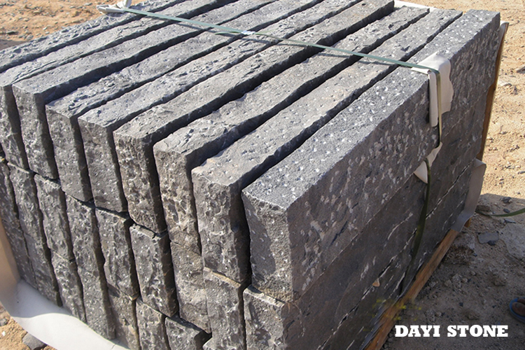 Palisade ZP-Black Stone Basalt All sides Pineapple 100x25x10cm - Dayi Stone